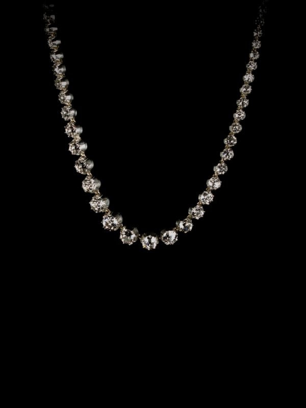 Platinum And 3.50ct Diamond Rivière Necklace Available For Immediate Sale  At Sotheby's